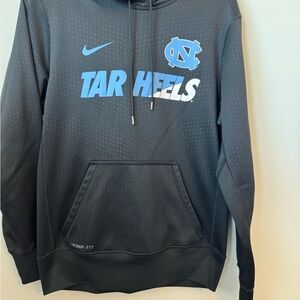 Nike Men's Black and Blue Tar Heels Hoodie